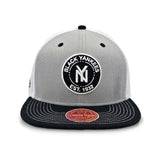 NEW YORK BLACK YANKEES DUGOUT STYLE TRUCKER SNAPBACK "GRAY"