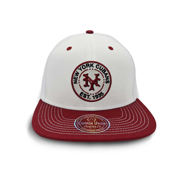 NEW YORK CUBANS DUGOUT TRUCKER SNAPBACK "WHITE"