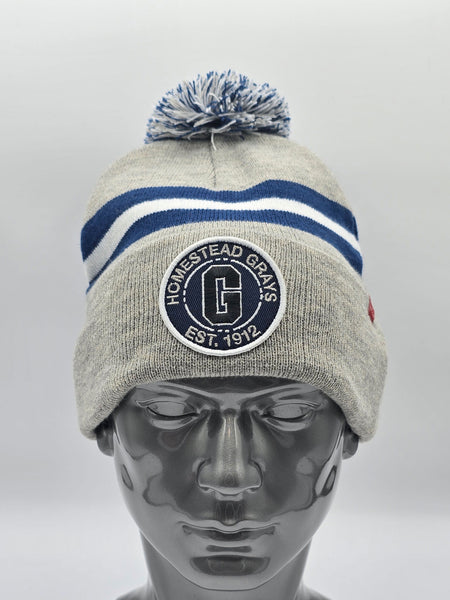 HOMESTEAD GRAYS DUGOUT KNIT POM BEANIE