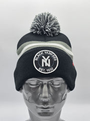 NEW YORK BLACK YANKEES KNIT POM BEANIE