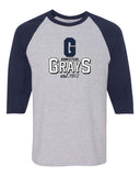 HOMESTEAD GRAYS RAGLAN GAME TIME TEE