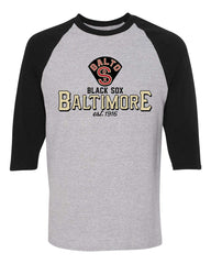 BALTIMORE BLACK SOX RAGLAN GAME TIME TEE