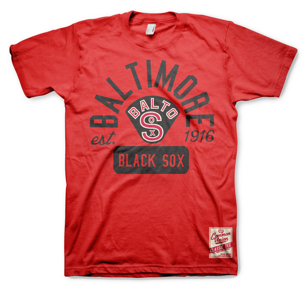 Balto Black Sox Red Classic Tee