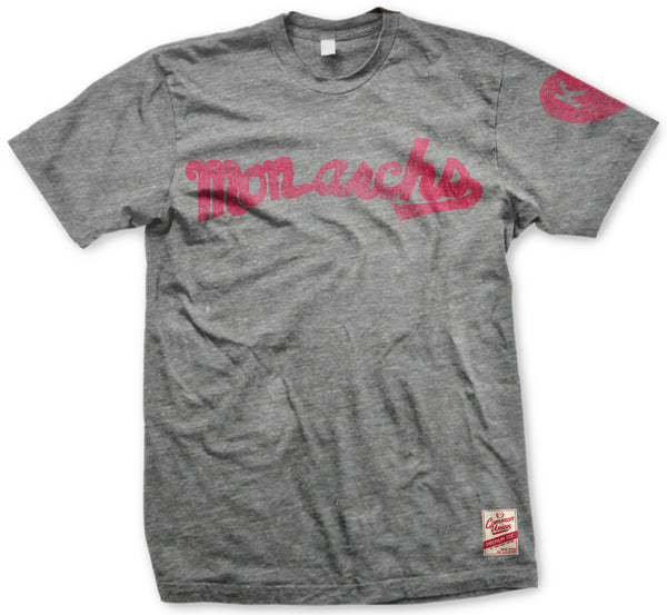 KC Monarchs Script Premium Tee